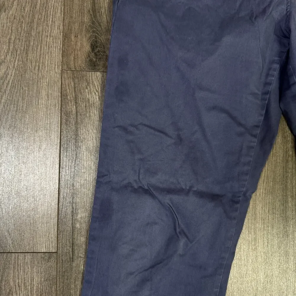 JCrew 770 Straight-fit Stretch Chino Pants SZ 33x30 Dusty Navy Flat Front Twill